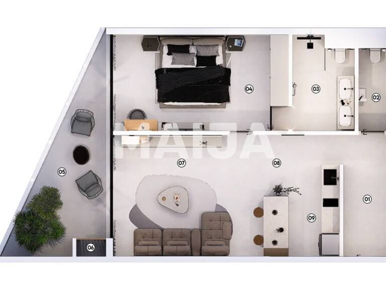 Studio zum Kauf 144.305 € 2 Zimmer 81,6 m² 2. Geschoss Almadies Almadies 10 200