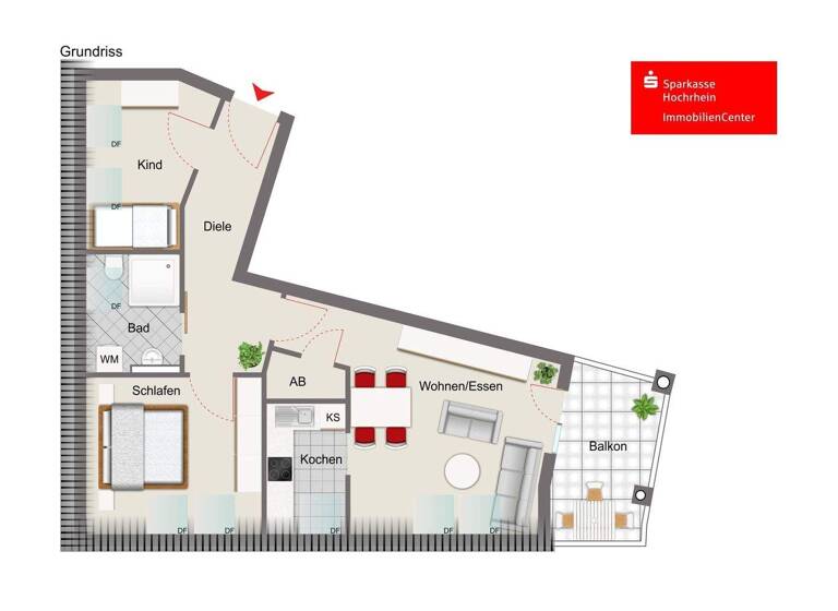 Wohnung zum Kauf 248.000 € 3 Zimmer 61 m² Bad Säckingen 79713