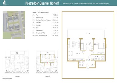 Wohnung zur Miete 1.371,71 € 3 Zimmer 95,5 m² frei ab 01.12.2024 Postredder 18-20 Nortorf 24589