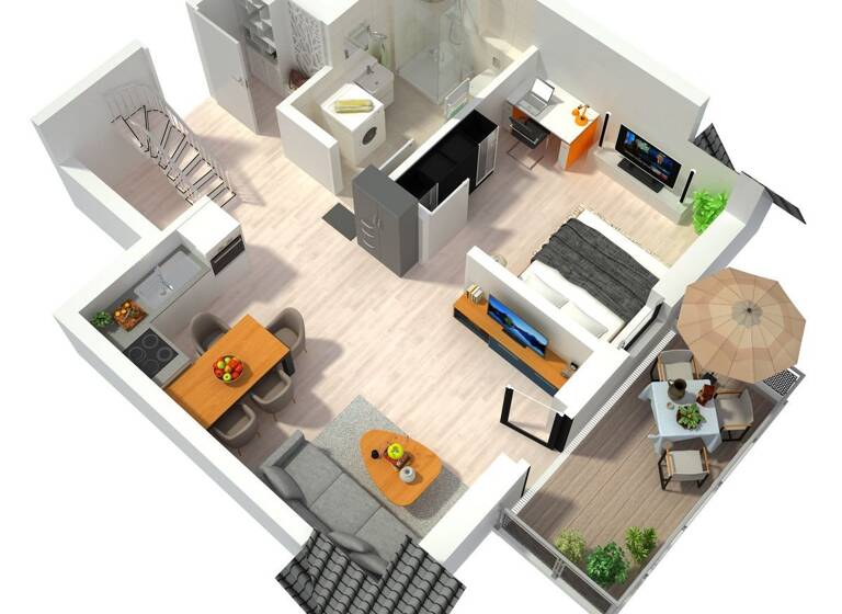 Wohnung zum Kauf provisionsfrei 513.441 € 2 Zimmer 60,7 m²<br/>Wohnfläche Dachgeschoss, EG<br/>Geschoss Störtebekerstraße 12 Zingst Zingst 18374