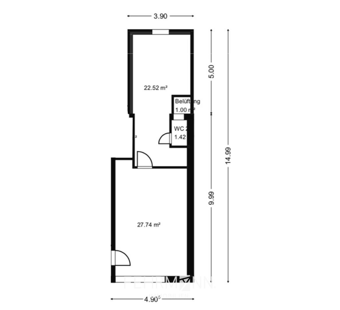 Laden zur Miete 11,19 € 2 Zimmer 27,7 m²<br/>Verkaufsfläche Lingen Lingen 49809