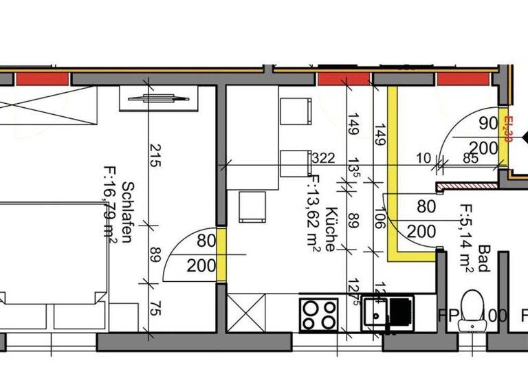 Wohnung zur Miete 1.000 € 2 Zimmer 35,6 m² 1. Geschoss Dornbirn 6850