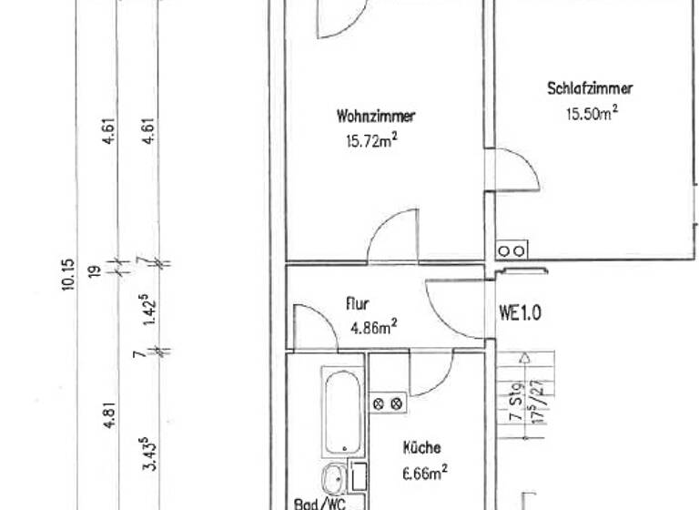 Wohnung zum Kauf als Kapitalanlage geeignet 36.500 € 2 Zimmer 49,5 m² Forstweg 14 Weißenborn Weißenborn/Erzgebirge 09600