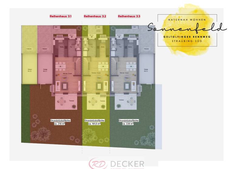 Reihenendhaus zum Kauf 608.000 € 5 Zimmer 143 m² 226 m² Grundstück Straubing 94315