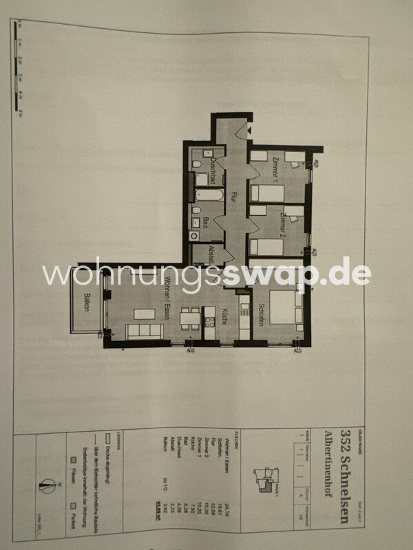 Studio zur Miete 1.640 € 4 Zimmer 97 m²<br/>Wohnfläche 1.<br/>Geschoss Schnelsen 22457