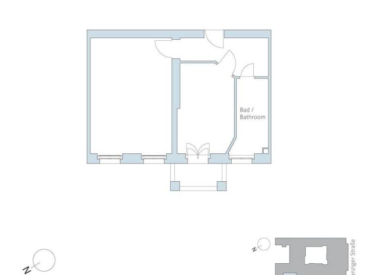 Studio zum Kauf provisionsfrei 191.800 € 1 Zimmer 44,8 m² 3. Geschoss Bötzowstraße 56 Prenzlauer Berg Berlin 10407