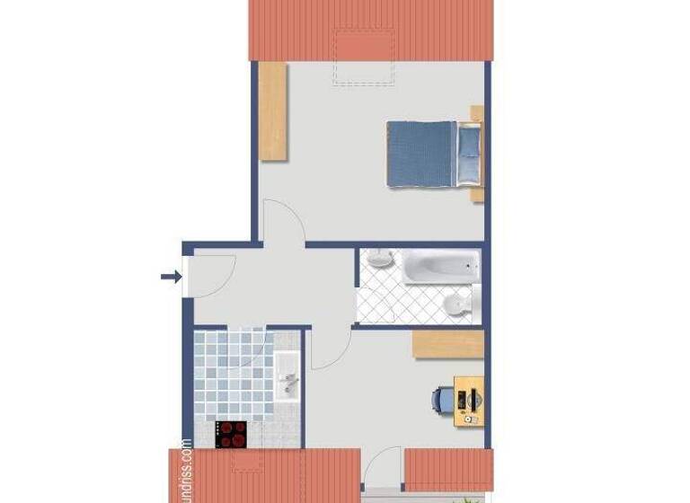 Wohnung zum Kauf provisionsfrei 137.900 € 2 Zimmer 39,5 m² 3. Geschoss Brühler Weg 69 Büderich Meerbusch 40667