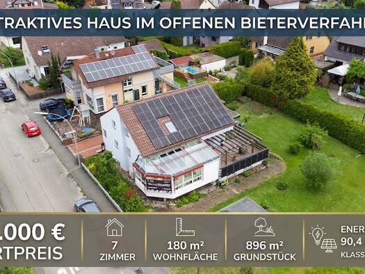 Einfamilienhaus zum Kauf 550.000 € 7 Zimmer 180 m² 896 m² Grundstück frei ab 01.08.2026 Mühlhausen Mühlacker 75417