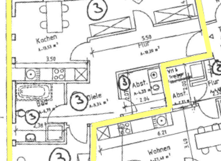 Wohnung zur Miete 550 € 2 Zimmer 80,7 m² frei ab sofort Papenburg 26871