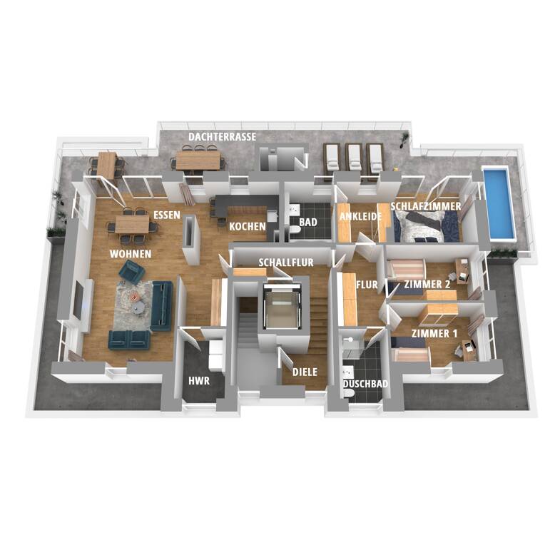 Penthouse zum Kauf 615.000 € 4 Zimmer 159,2 m² 3. Geschoss frei ab sofort Jöferweg 43 Cronenberg Wuppertal 42349