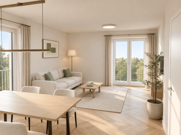 Wohnung zum Kauf - Neubau provisionsfrei 333.581 € 2 Zimmer 67,4 m² Grüner Weg 2 b Bad Waldliesborn Lippstadt 59556