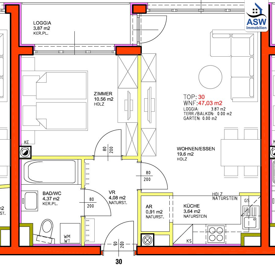 Wohnung zum Kauf 215.000 € 2 Zimmer 47 m²<br/>Wohnfläche 2.<br/>Geschoss 01.10.2026<br/>Verfügbarkeit Zöchbauerstraße Wien 1160