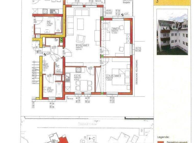 Wohnung zur Miete 868 € 3 Zimmer 75,5 m² 1. Geschoss frei ab 01.04.2026 Toppelstraße Pottenbrunn 3140