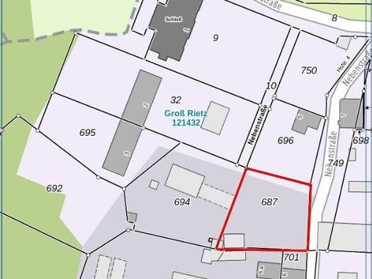 Grundstück zum Kauf 49.000 € 1.488 m² Grundstück frei ab sofort Nebenstraße 6 Groß Rietz Rietz-Neuendorf 15848