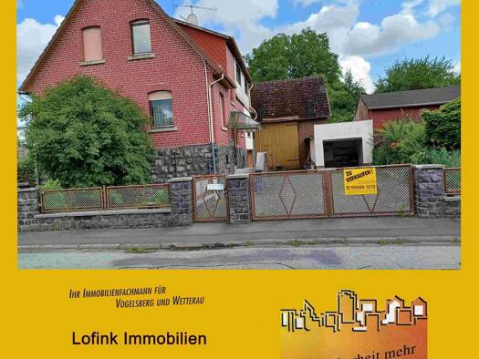 Einfamilienhaus zum Kauf 149.000 € 7 Zimmer 156 m² 1.087 m² Grundstück frei ab sofort Glashütten Hirzenhain 63697
