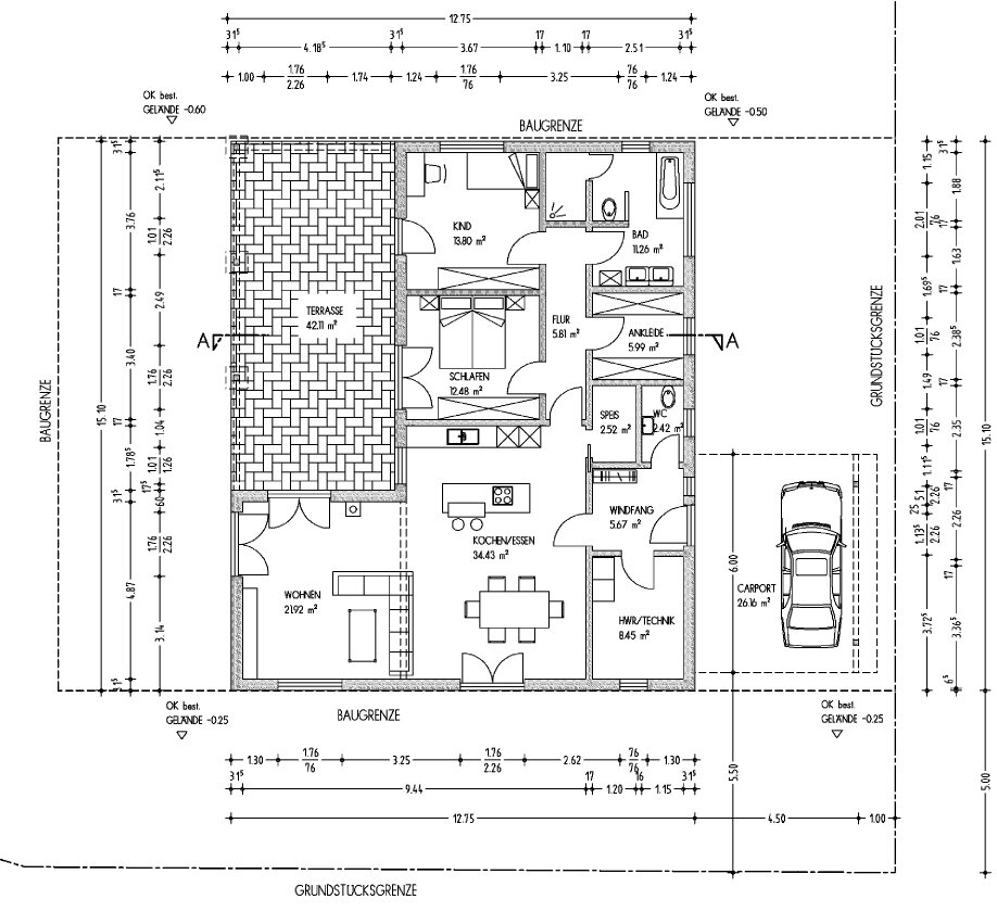 Bungalow zum Kauf 530.000 € 4 Zimmer 133 m²<br/>Wohnfläche 774 m²<br/>Grundstück ab sofort<br/>Verfügbarkeit Wiesing Wittibreut 84384