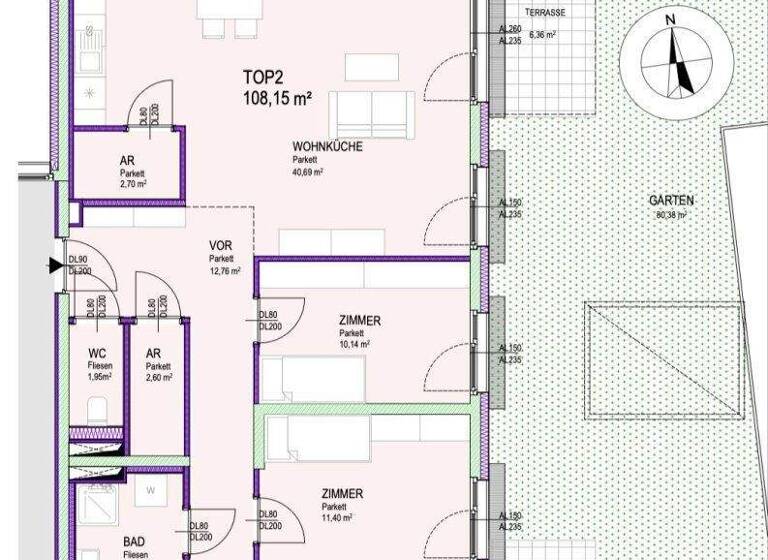 Wohnung zum Kauf - Erstbezug 629.000 € 4 Zimmer 108,2 m² EG Kirchenplatz Groß-Enzersdorf 2301