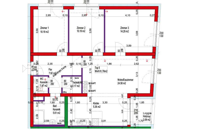 Wohnung zur Miete 746 € 81,8 m²<br/>Wohnfläche Neugasse 20/5 Hollabrunn 2020