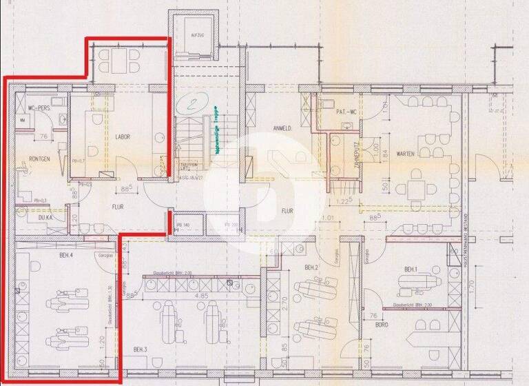 Bürogebäude zur Miete provisionsfrei 14 € 57 m² Bürofläche Mitte Hannover 30159