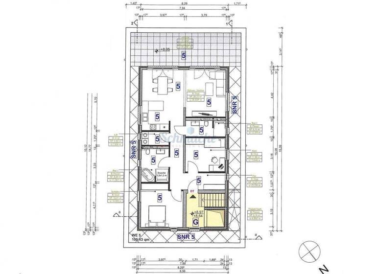 Penthouse zur Miete - Erstbezug 1.349 € 3,5 Zimmer 105,4 m² 3. Geschoss Obere Mühle 32 Zentrum Iserlohn 58644