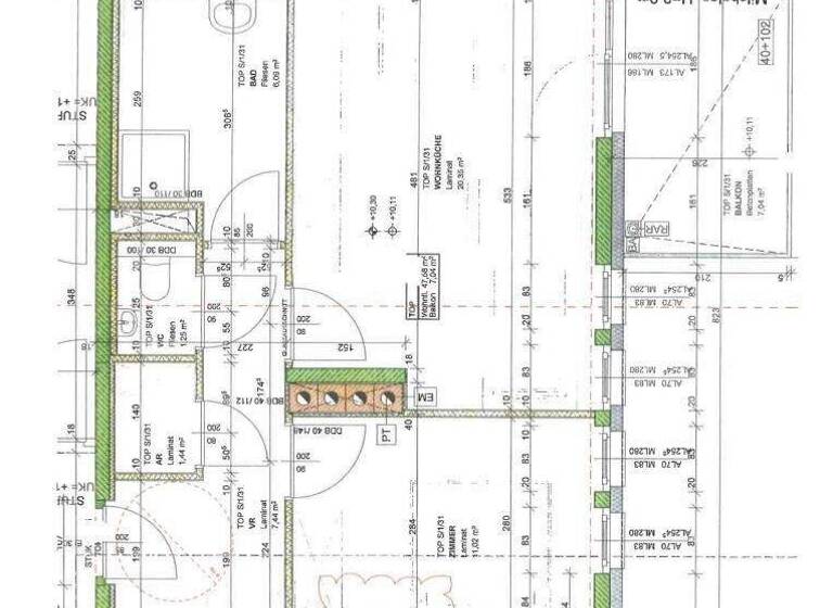 Wohnung zur Miete 643 € 2 Zimmer 47,6 m² Korneuburg 2100