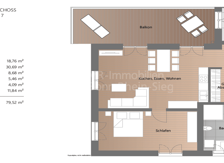 Penthouse zum Kauf 382.000 € 2 Zimmer 79,5 m²<br/>Wohnfläche 2.<br/>Geschoss Seelscheid Neunkirchen-Seelscheid 53819