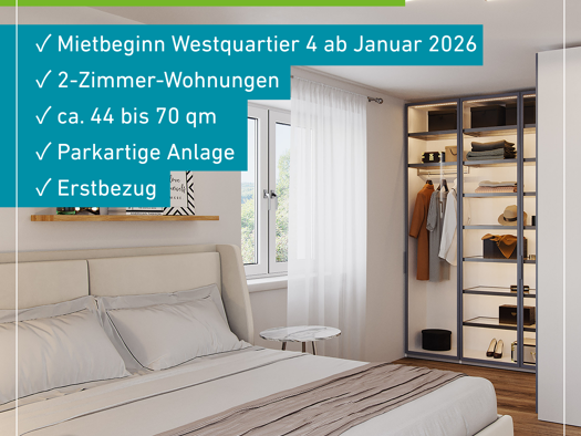 Wohnung zur Miete 905 € 2 Zimmer 69,6 m² 1. Geschoss Marshall-Heights-Ring 4 Kitzingen 97318