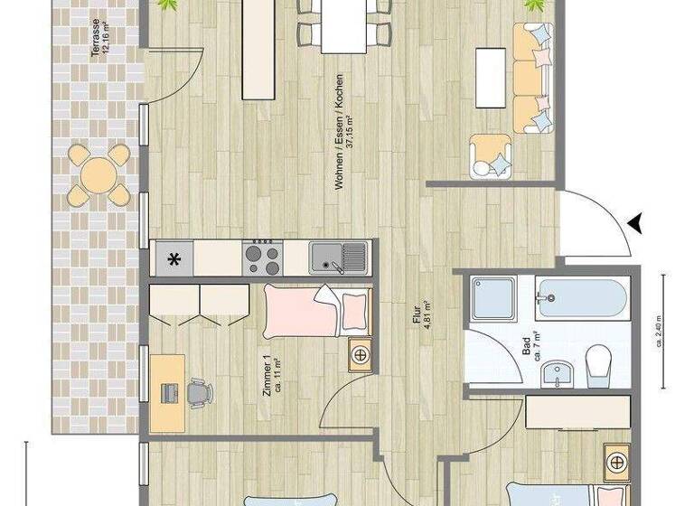 Wohnung zum Kauf - Erstbezug provisionsfrei 479.000 € 4 Zimmer 95,4 m² EG frei ab 01.07.2026 Brunnengasse 6 Großingersheim Ingersheim 74379