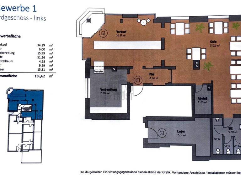Laden zum Kauf 392.500 € 3 Zimmer 137 m² Verkaufsfläche Rastatt 76437