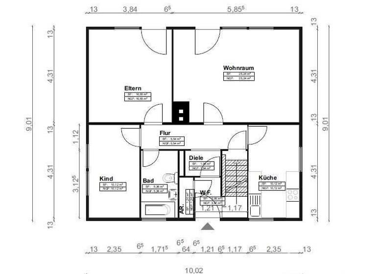 Einfamilienhaus zum Kauf 295.000 € 5 Zimmer 129,5 m² 1.305 m² Grundstück Appel 21279