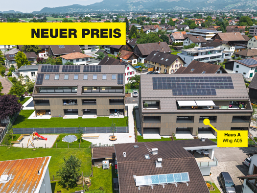 Terrassenwohnung zum Kauf - Erstbezug 375.000 € 2 Zimmer 50,4 m² Ringstraße 19 Feldkirch 6800