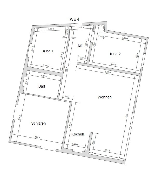 Wohnung zum Kauf 455.000 € 4 Zimmer 114,1 m²<br/>Wohnfläche EG<br/>Geschoss Ludwig Kossuth Straße 65 Rähnitz Dresden 01109