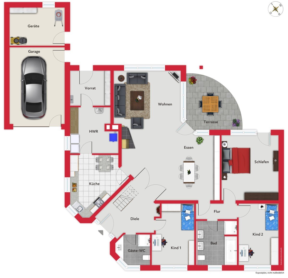 Einfamilienhaus zum Kauf 530.000 € 5 Zimmer 195,4 m²<br/>Wohnfläche 742 m²<br/>Grundstück Bümmerstede Oldenburg 26133