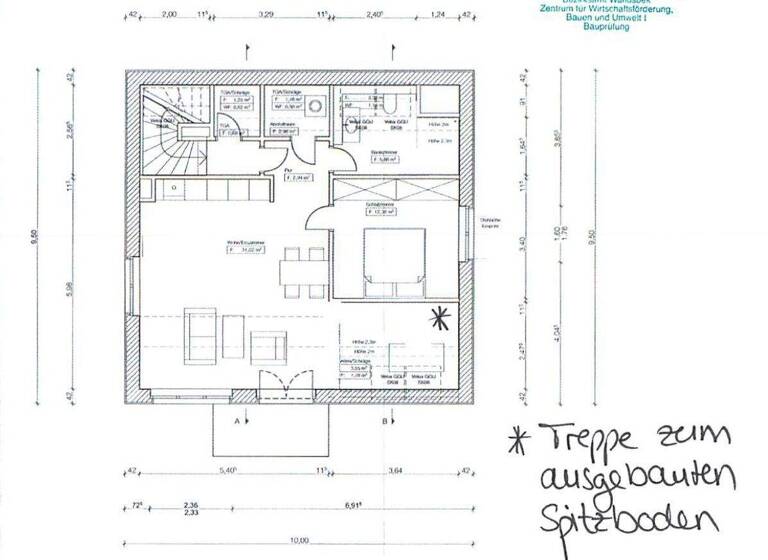 Wohnung zur Miete - Erstbezug 1.848 € 3 Zimmer 85 m² 1. Geschoss Bramfeld Hamburg Bramfeld 22179