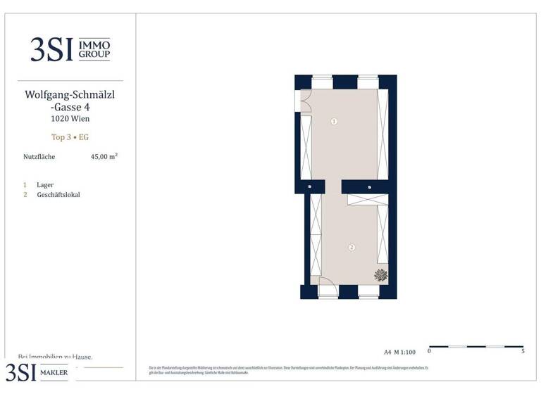 Büro zum Kauf 158.000 € 2 Zimmer Wolfgang-Schmälzl-Gasse 4 Wien 1020