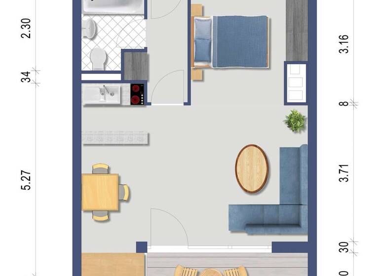 Studio zum Kauf 87.000 € 1 Zimmer 46,5 m² 2. Geschoss Vordertodtmoos Todtmoos 79682