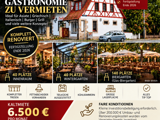 Restaurant zur Miete provisionsfrei Gebersdorfer Straße 89 Gebersdorf Nürnberg 90449