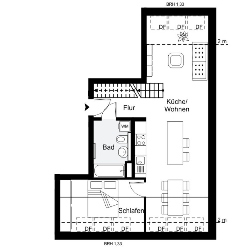 Penthouse zum Kauf 670.000 € 2 Zimmer 64,3 m²<br/>Wohnfläche Pankow Berlin 13189