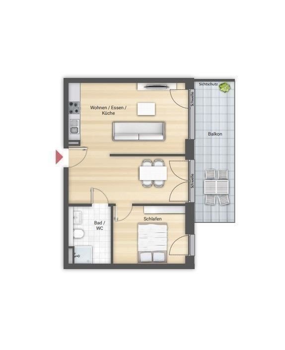 Wohnung zur Miete 919 € 2 Zimmer 59,3 m²<br/>Wohnfläche 5.<br/>Geschoss Am historischen Loksschuppen 12 Stadtpark / Stadtgrenze 20 Fürth 90762