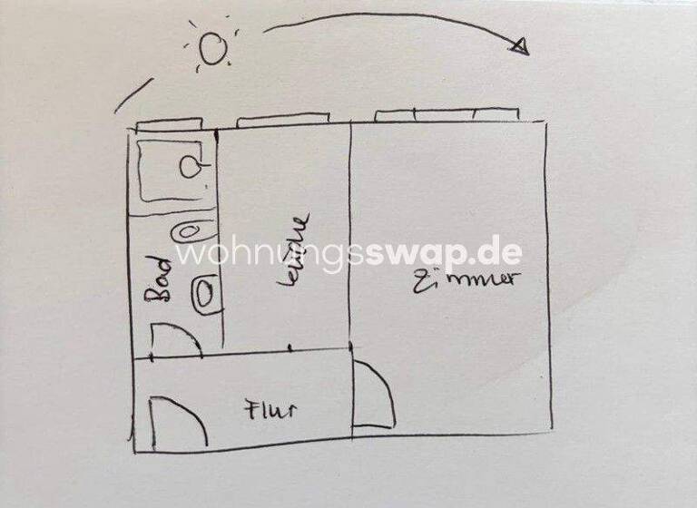 Studio zur Miete Tauschwohnung 598 € 1 Zimmer 40 m² 3. Geschoss Eilbek Hamburg 22089