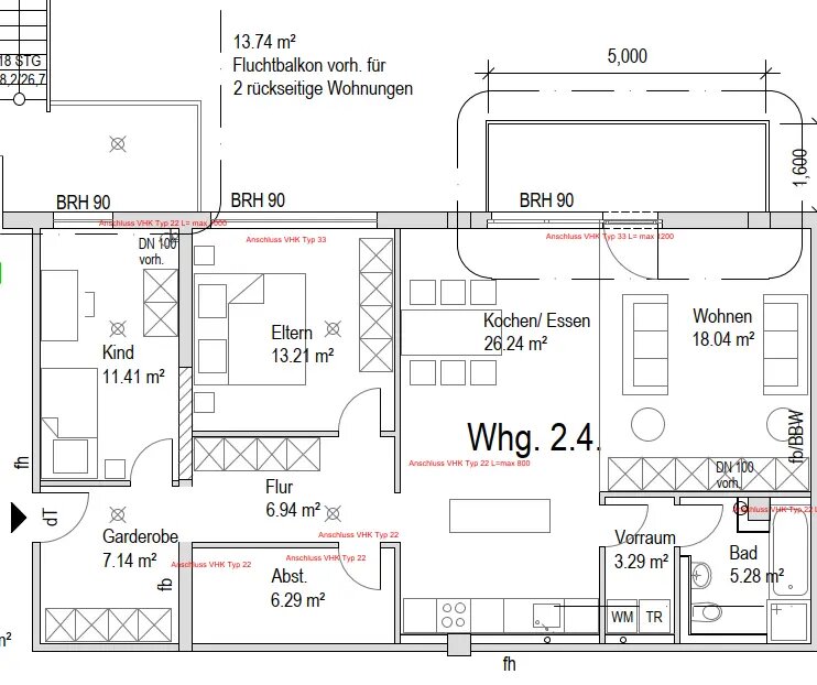 Wohnung zur Miete 700 € 3 Zimmer 102 m²<br/>Wohnfläche ab sofort<br/>Verfügbarkeit Rurstraße 72 Stadtkern - West Düren 52349