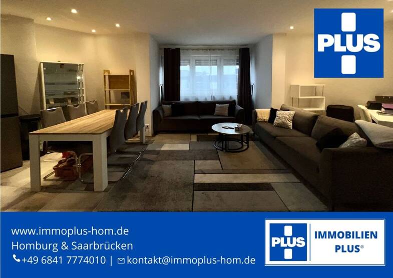 Wohnung zur Miete 430 € 2 Zimmer 60 m² 3. Geschoss frei ab sofort Homburg Homburg 66424