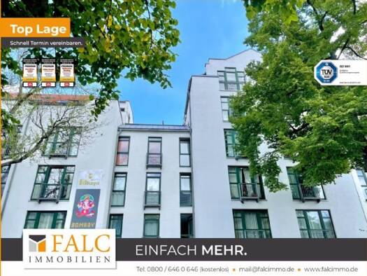 Wohnung zum Kauf 145.000 € 2 Zimmer 43,2 m² 1. Geschoss Johannstadt-Nord Dresden / Johannstadt-Nord 01307