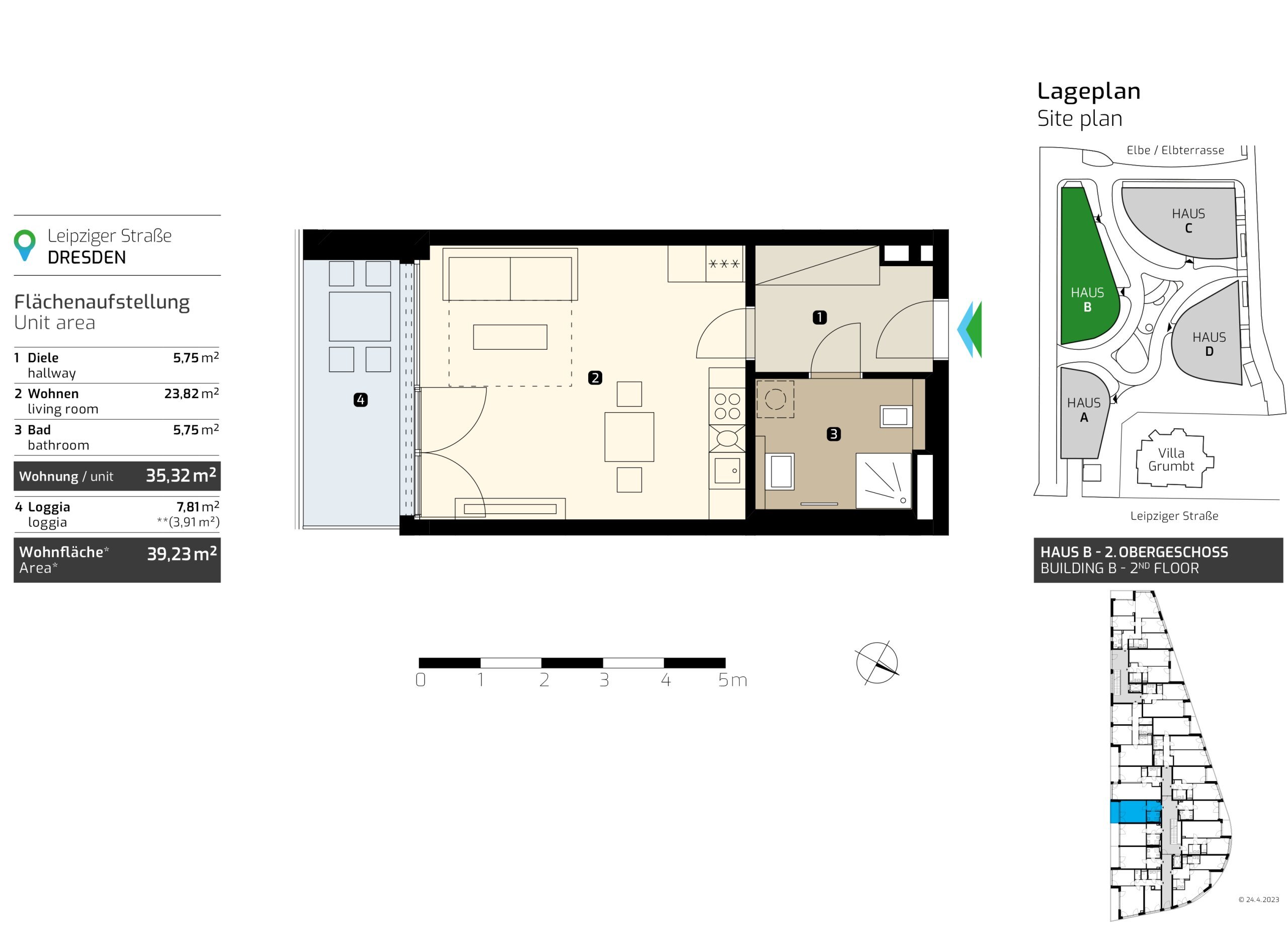 Wohnung zum Kauf provisionsfrei 186.900 € 1 Zimmer 39 m²<br/>Wohnfläche EG<br/>Geschoss ab sofort<br/>Verfügbarkeit Leipziger Vorstadt (Weimarische Str.) Dresden 01127