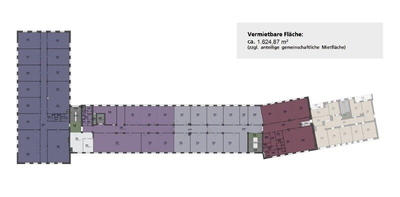 Büro-/Praxisfläche zur Miete provisionsfrei 1.624,9 m²<br/>Bürofläche ab 251,9 m²<br/>Teilbarkeit Johannstadt-Süd (Zöllnerstr.) Dresden 01307