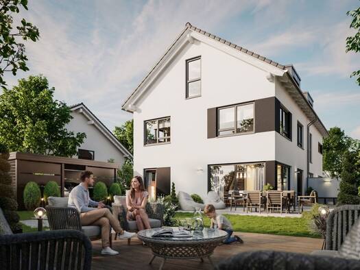 Doppelhaushälfte zum Kauf - Erstbezug 1.418.000 € 7 Zimmer 172 m² 319 m² Grundstück Dachsteinstraße 29 a Trudering-Riem München 81825