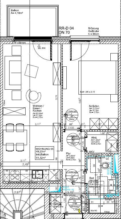 Wohnung zur Miete 750 € 2 Zimmer 51,3 m²<br/>Wohnfläche 1.<br/>Geschoss 01.03.2025<br/>Verfügbarkeit Zum Jagenstein 2b Waldstadt II Potsdam 14478