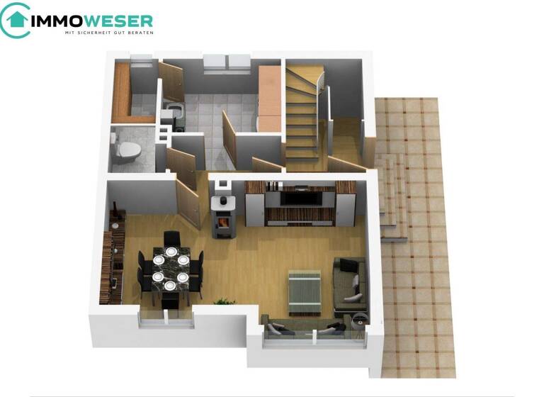 Doppelhaushälfte zum Kauf 160.000 € 4 Zimmer 90,9 m² 583 m² Grundstück Martfeld 27327