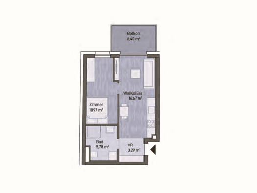 Wohnung zum Kauf - Erstbezug provisionsfrei 187.128 € 2 Zimmer 36,7 m² Eggenberg Graz Gries 8020