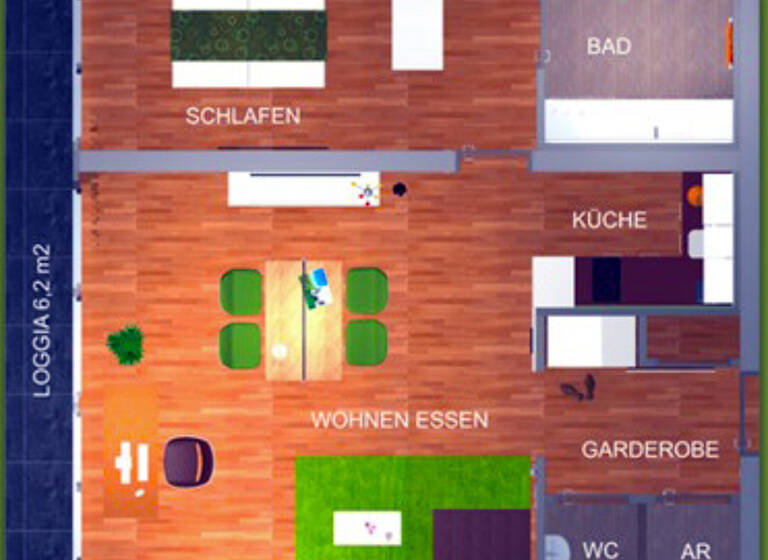 Wohnung zur Miete Wohnen auf Zeit 3.512 € 2 Zimmer 63 m² frei ab 31.08.2026 Linz 4020